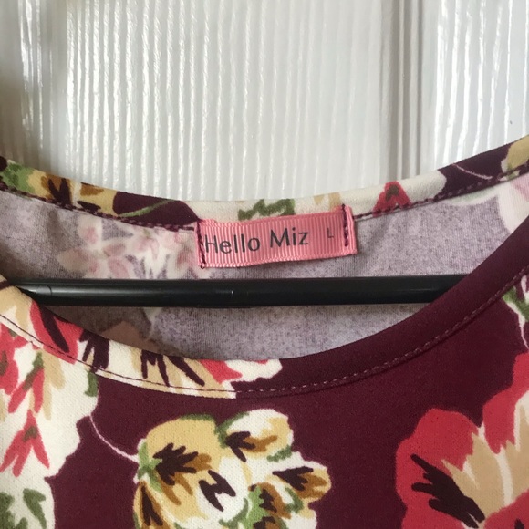 Hello Miz Floral Maternity Dress Size L - Picture 3 of 9